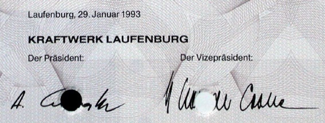 Documenti: Kraftwerke Laufenburg, Laufenburg - 1993 – Usato da Solothurn venduto da Sgasche 1