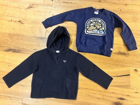 2 Pullover Scotch Soda und H&M dunkelblau Grösse 122/128