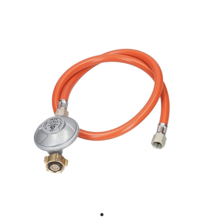 Gasregler Druckminderer 50mbar Mit 1.5m Schlauch - Für Gasgrill & Camping