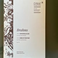 Brahms - Schicksalslied Klavierauszug deutsch