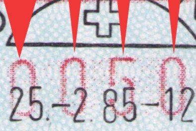 Tutti i francobolli: ATM 7(7lllb)_MISCHTYP 2_ET_FD 25.2.85 BERN 25 SPITALACKER ! – Usato da Marthalen venduto da Ch_quality 1