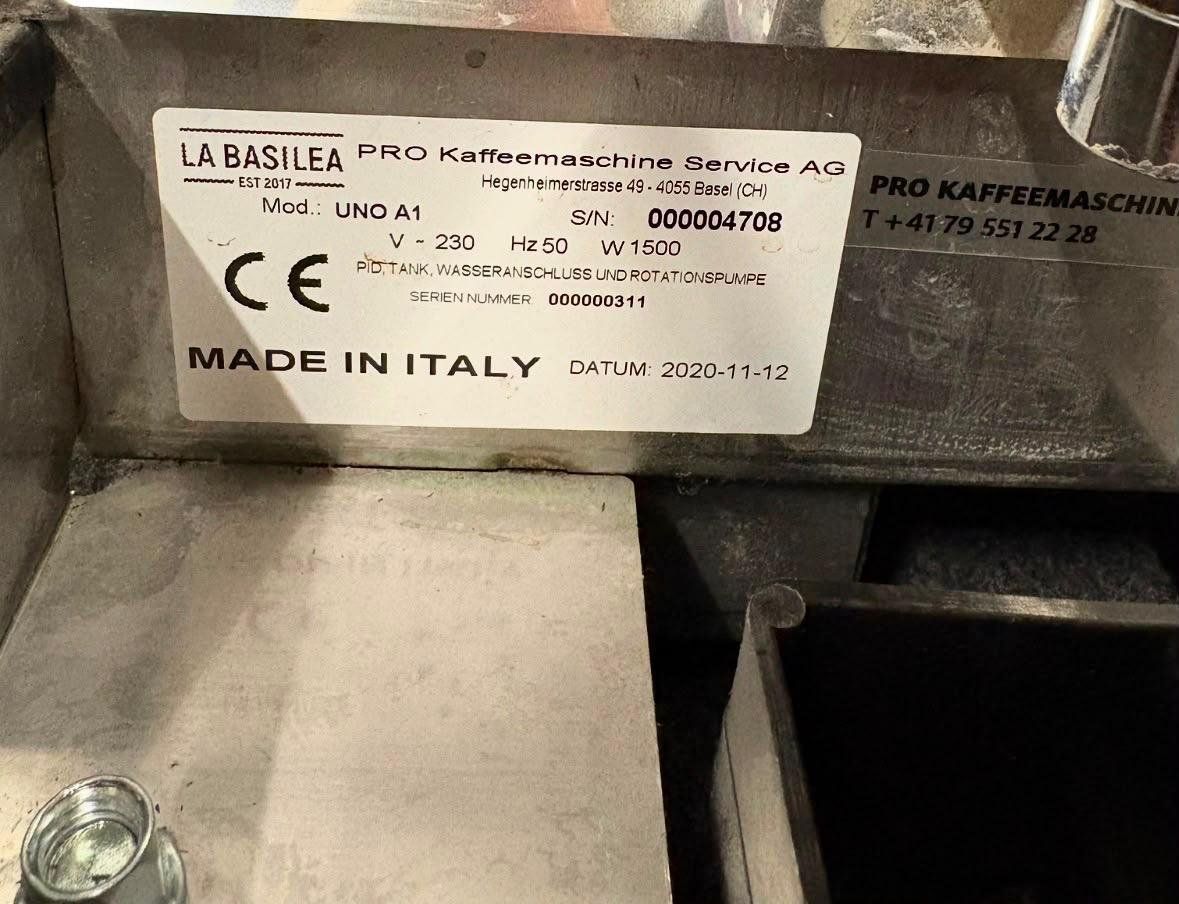Kaffeemaschinen & Espressomaschinen: La Basilea UNO A1 Siebträgermaschine – Gebraucht aus Zürich von Sduindam 1