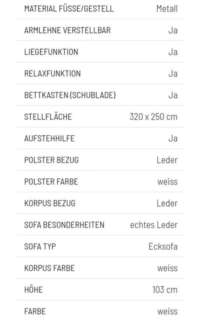 Divani: Exklusive Echtleder-Ecksofa mit Relaxfunktion – Top Zustand – Usato da Zürich venduto da MilanVitic88 7