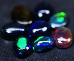 Ethiopian Black Oval Cabochon Opal  5.4cts #c5
