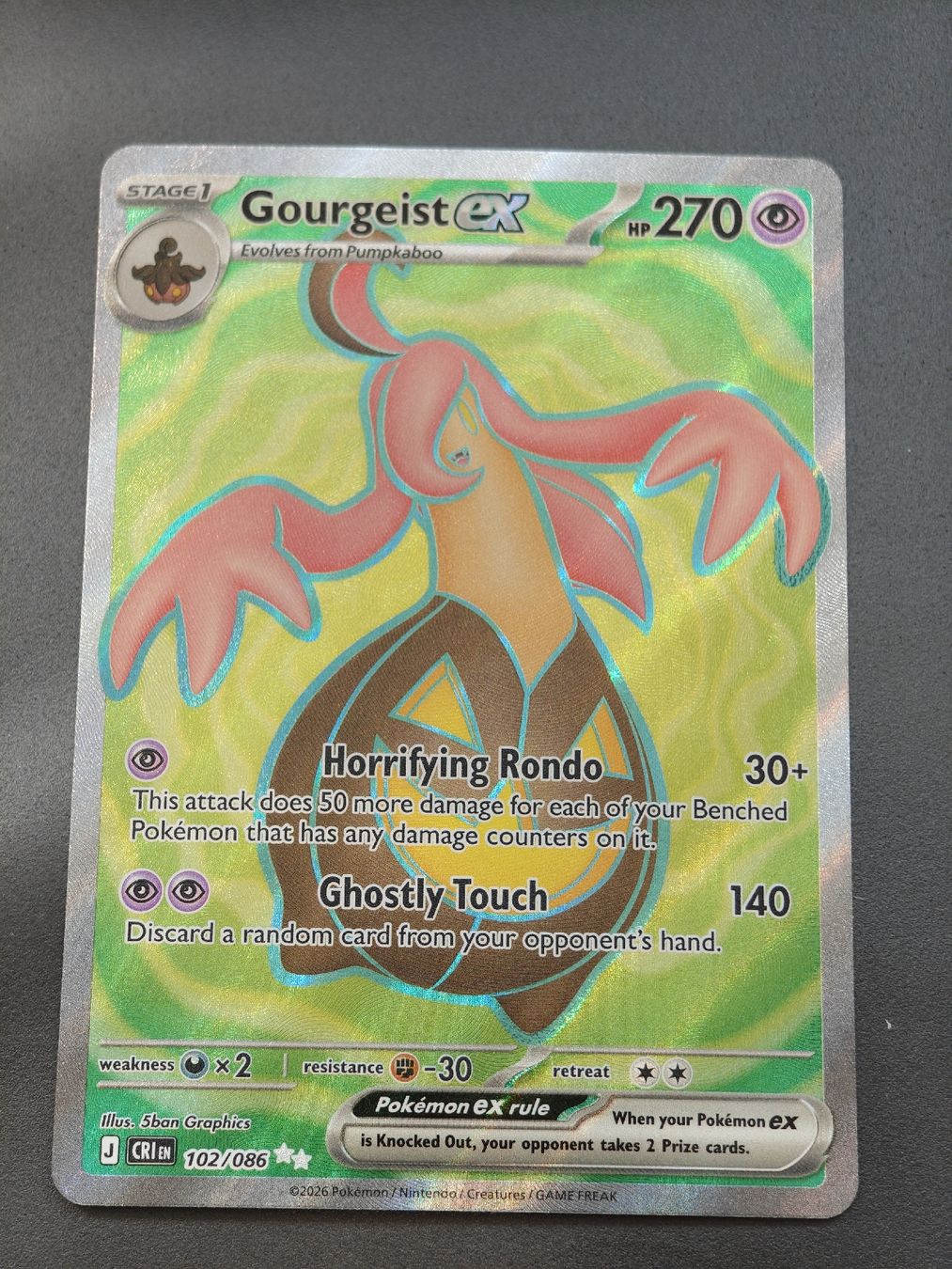 Pokémon Carte collezionabili: Gourgeist EX 102/086 EN – Nuovo (secondo la descrizione) da Therwil venduto da Cordachu_Trade