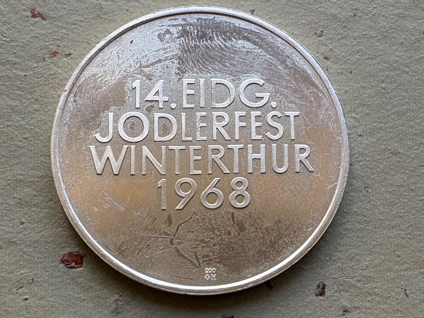 Medaglie: Silbermedaille eidg. Jodlerfest Winterthur, 1968 – Usato da Zürich venduto da mysilvercoin 1