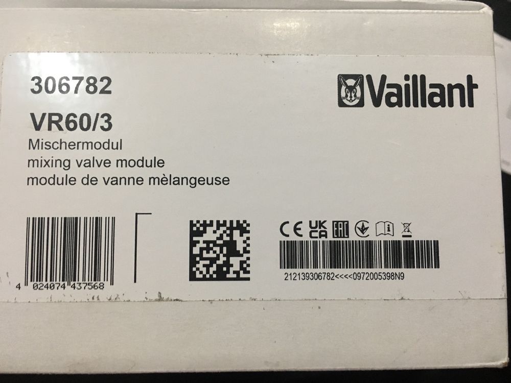 Vaillant Mischermodul VR 60/3 Nachfolger vom VR60 (Neu (gemäss ...