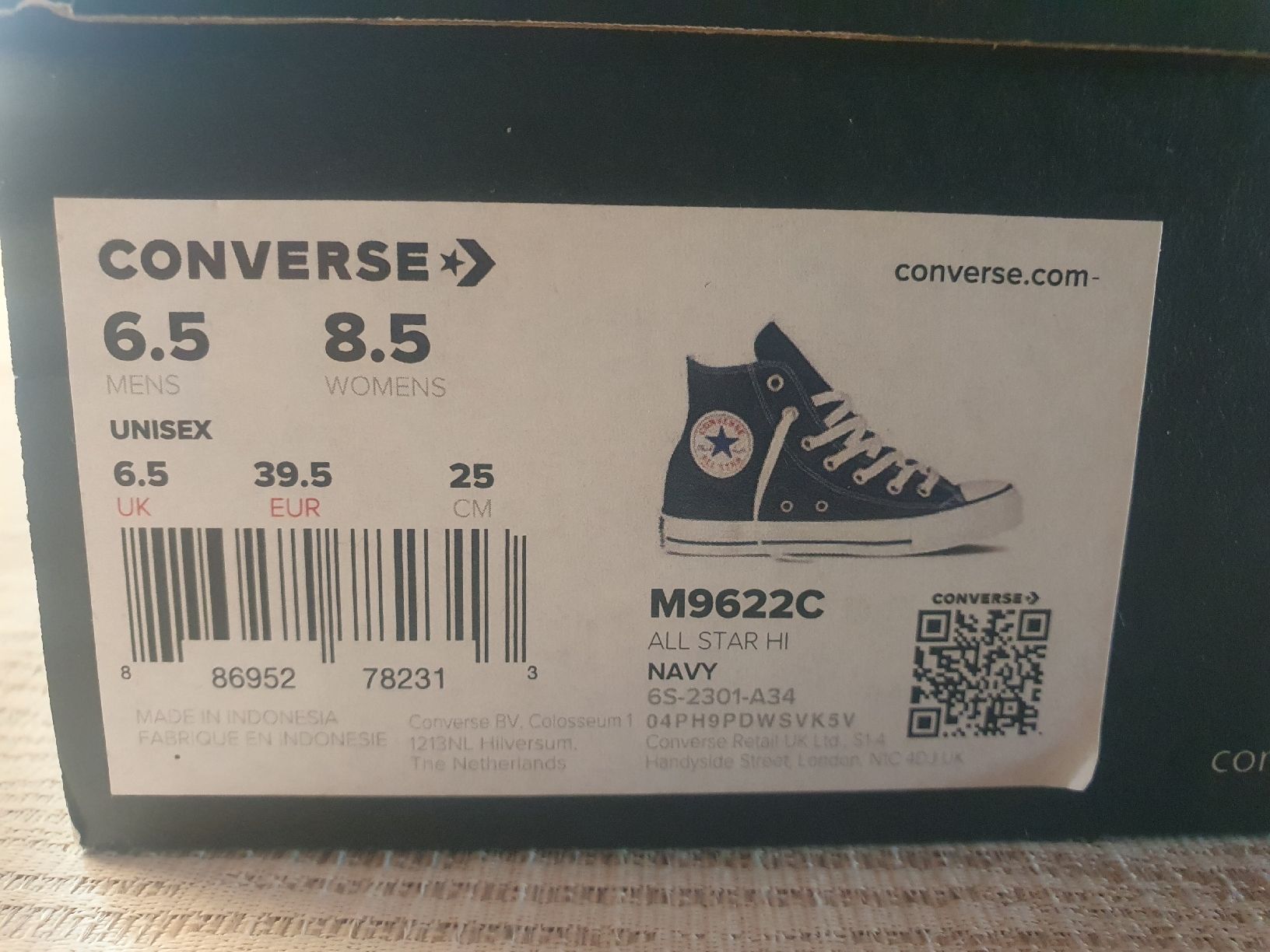 Converse Scarpe da uomo: Neue Converse All Star High Navy, Grösse 39.5 – Nuovo e nell'imballaggio originale da Lanzenneunforn venduto da nas_6nj2 1