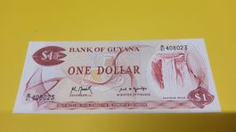 Banknote Guyana 1 Dollar Bank of Guyana 