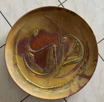 Piatto Parete Ø53cm Ceramica Faenza Ladinia Visani Lustro.