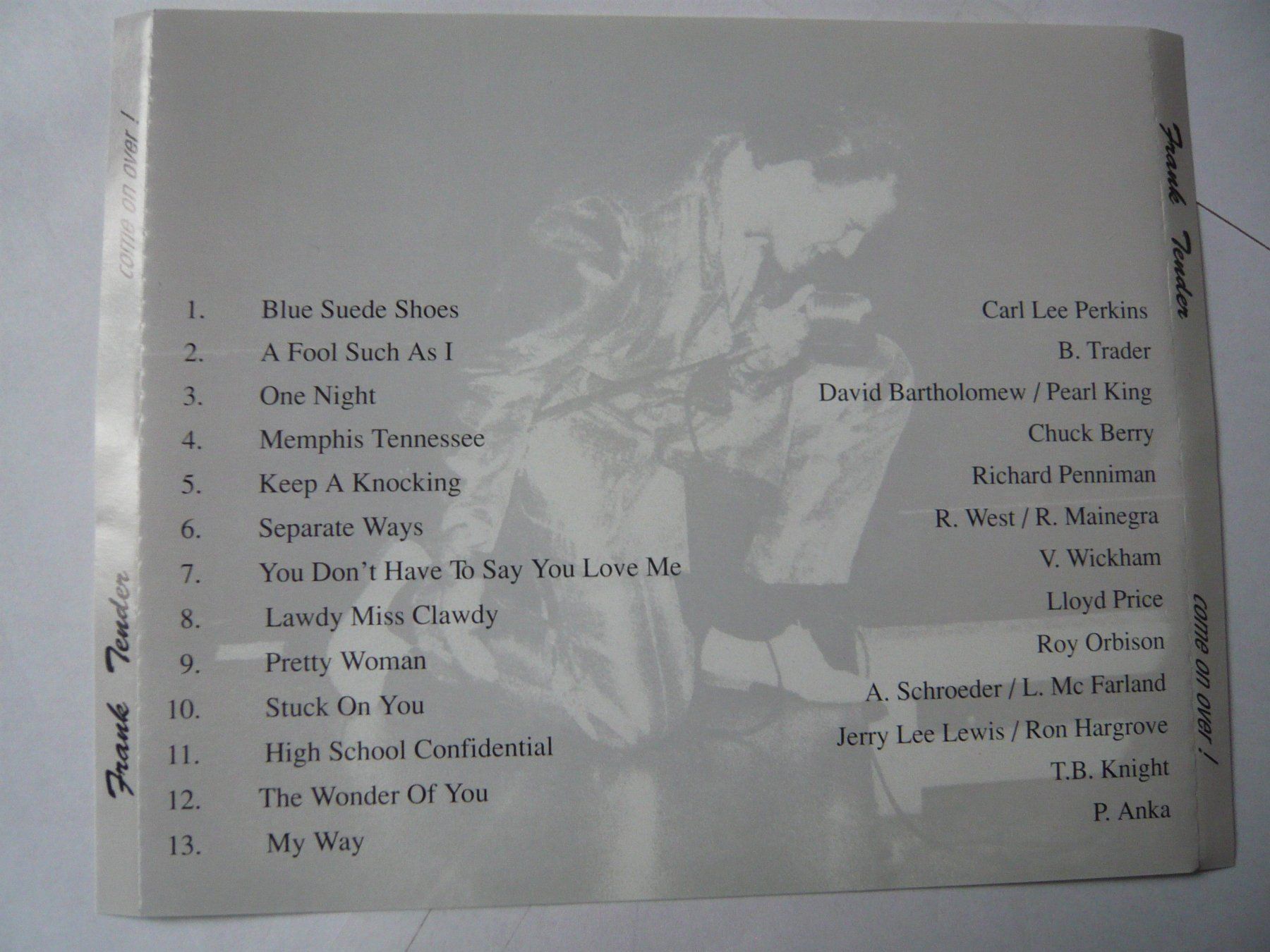 CDs: FRANK TENDER Come On Over – Gebraucht aus Winterthur von Cajun 2