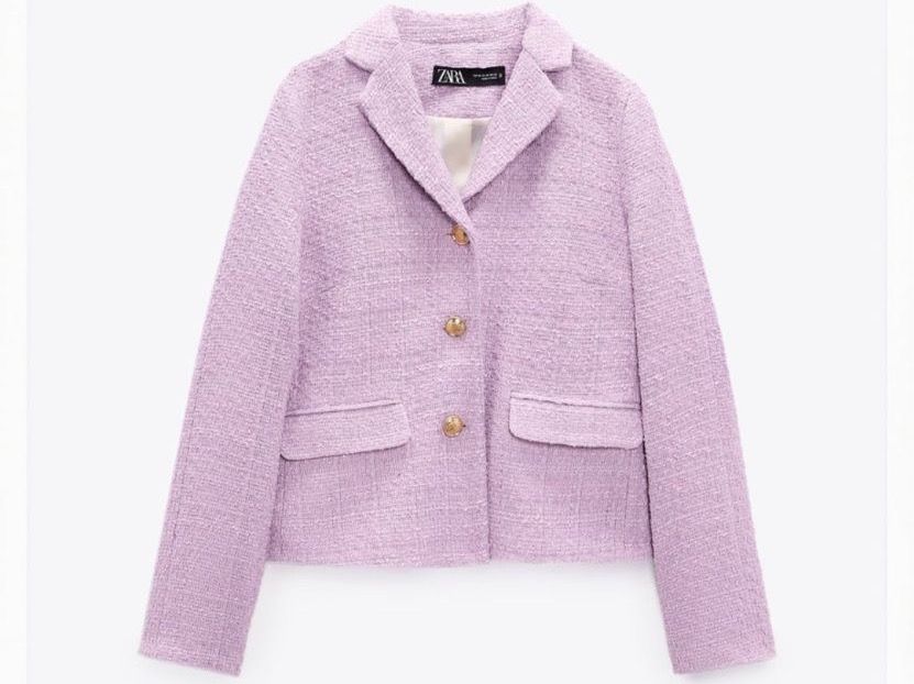 Zara Giacche: Zara blazer mit strukturmuster – Usato da Root venduto da Fashionhomeandmore