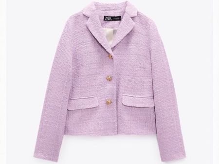 Zara blazer mit strukturmuster