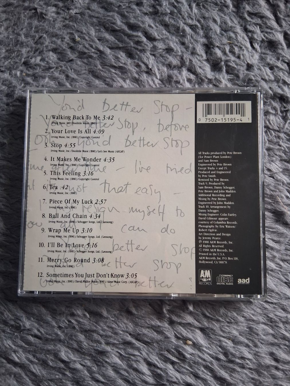 CDs: SAM BROWN     STOP!     CD – Gebraucht aus Wetzikon ZH von Ramones01 1