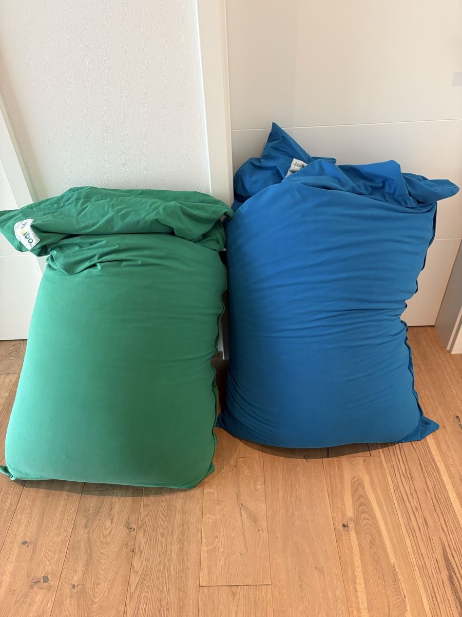 Cuscini: Sitzsäcke Yogibo grün und blau – Usato da Widen venduto da janick7