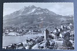 AK Luzern Museggtürme und Pilatus