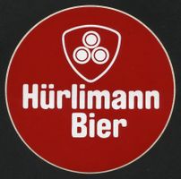 Brauerei HÜRLIMANN BIER Zürich 1 Aufkleber Bierfässli 99 mm