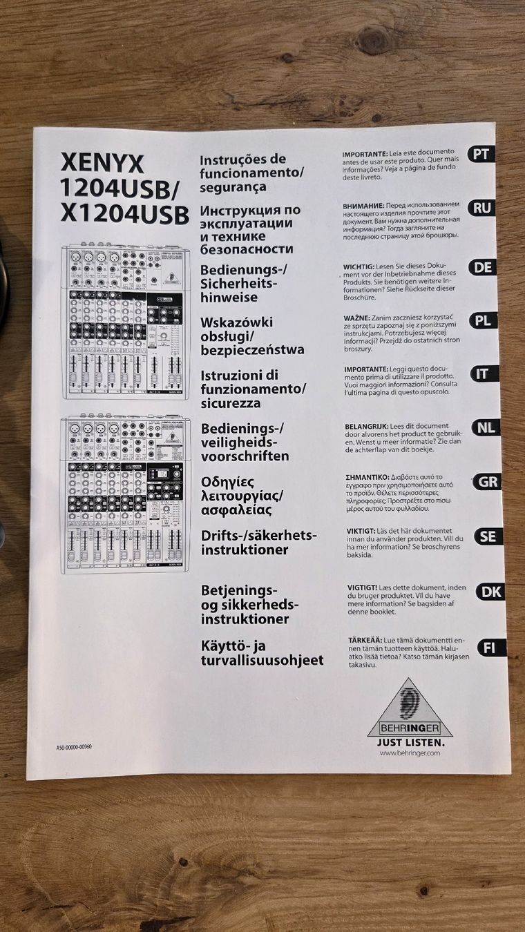 Behringer Mischpulte: Behringer Xenyx X1204USB Mischpult mit USB-Interface & Effek – Gebraucht aus Zürich von Angelo1982 3