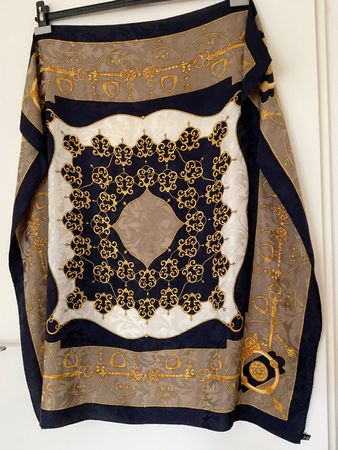 100% Seiden Foulard 84 x 87 cm