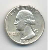 USA Quarter 1/4 Dollar 25 Cents 1963 Silber
