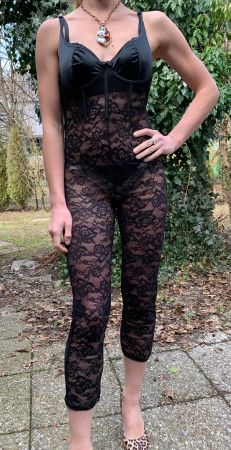 Chic Tuta e tanga👌bell pizzo—tg L—glamour e elegante per 🥳