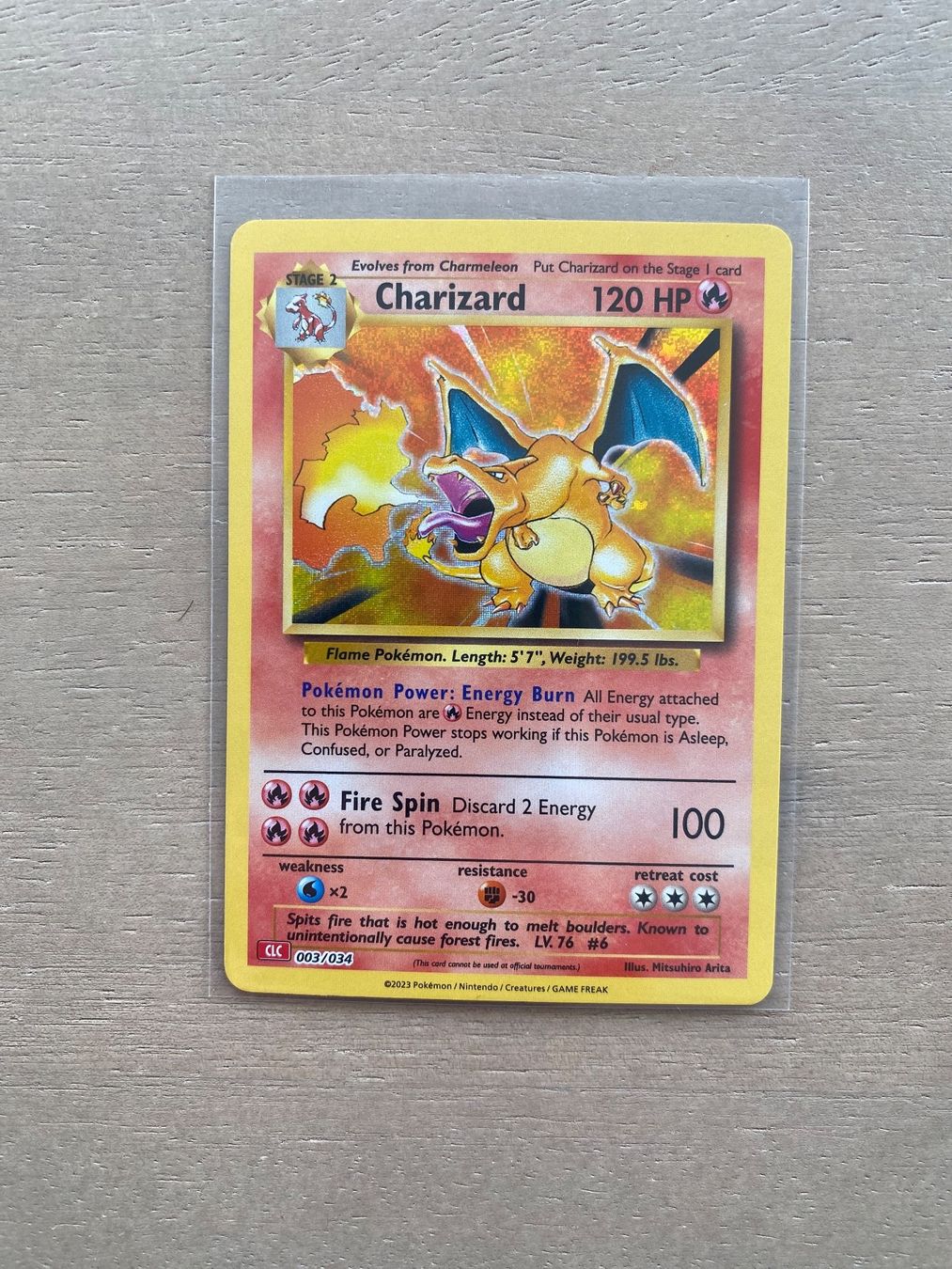Pokémon Sammelbilder & Trading cards: Charizard #003 CLC Pokémon Classic Collection Base Reprint – Gebraucht aus Basel von