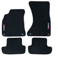 Velours Fussmatten für Audi A5 Coupe/Cabrio 08-16 S5 Logo