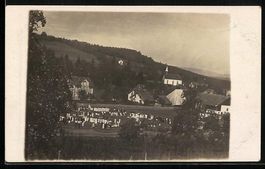 AK Uerkheim, Ortspartie mit Kirche, 1921