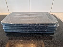 6-teiliges Schneidebrett-Set in Marmor Schwarz (14.5 x 24cm)