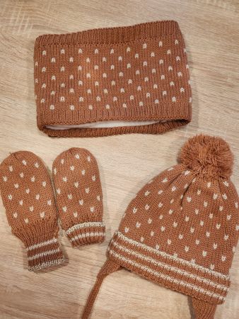 Baby Winterset Mütze Schal Handschuhe
