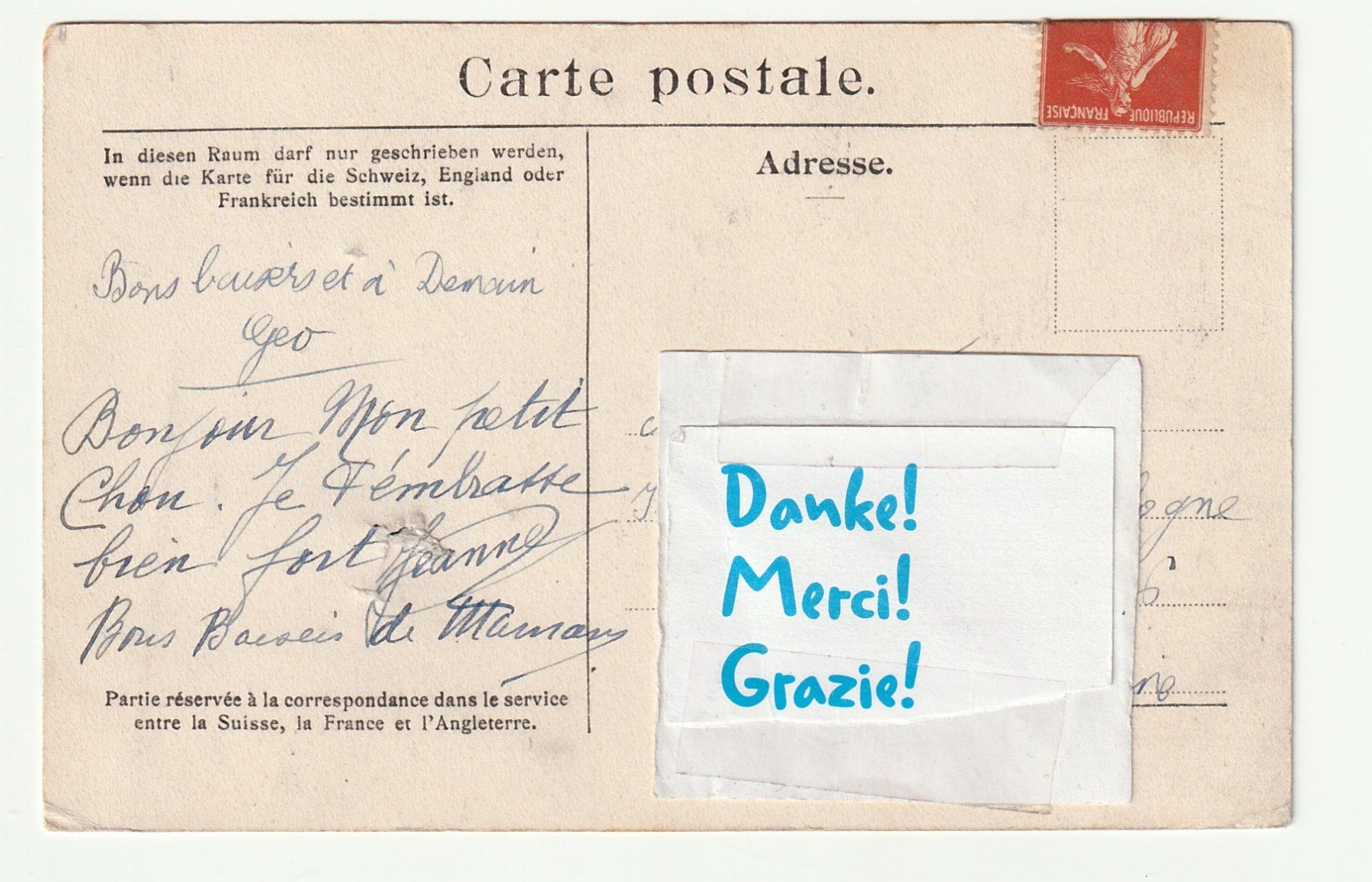 Ansichtskarten: Ried-Brig im Wallis: Schweizer Postkarte aus 1907 – Gebraucht aus St. Gallen von Ricardo_Deals 1