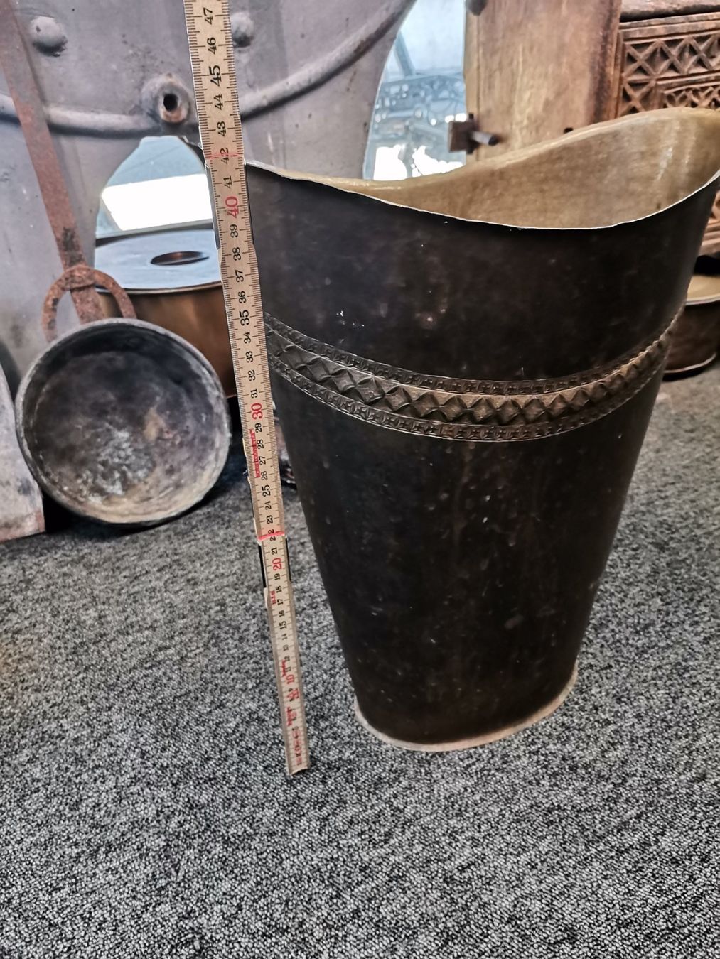 Sonstiges für Haushalt & Wohnen: Kupfereimer, Kupfergefäss, Kupfer Schirmständer, Blecheimer – Gebraucht aus Wiedlisbach von materialkreislauf 1