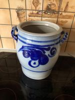 Blau-weiss Keramik/Steingut Topf 8 Liter