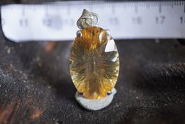 Citrin    Facettiert     925 Silber Anhänger