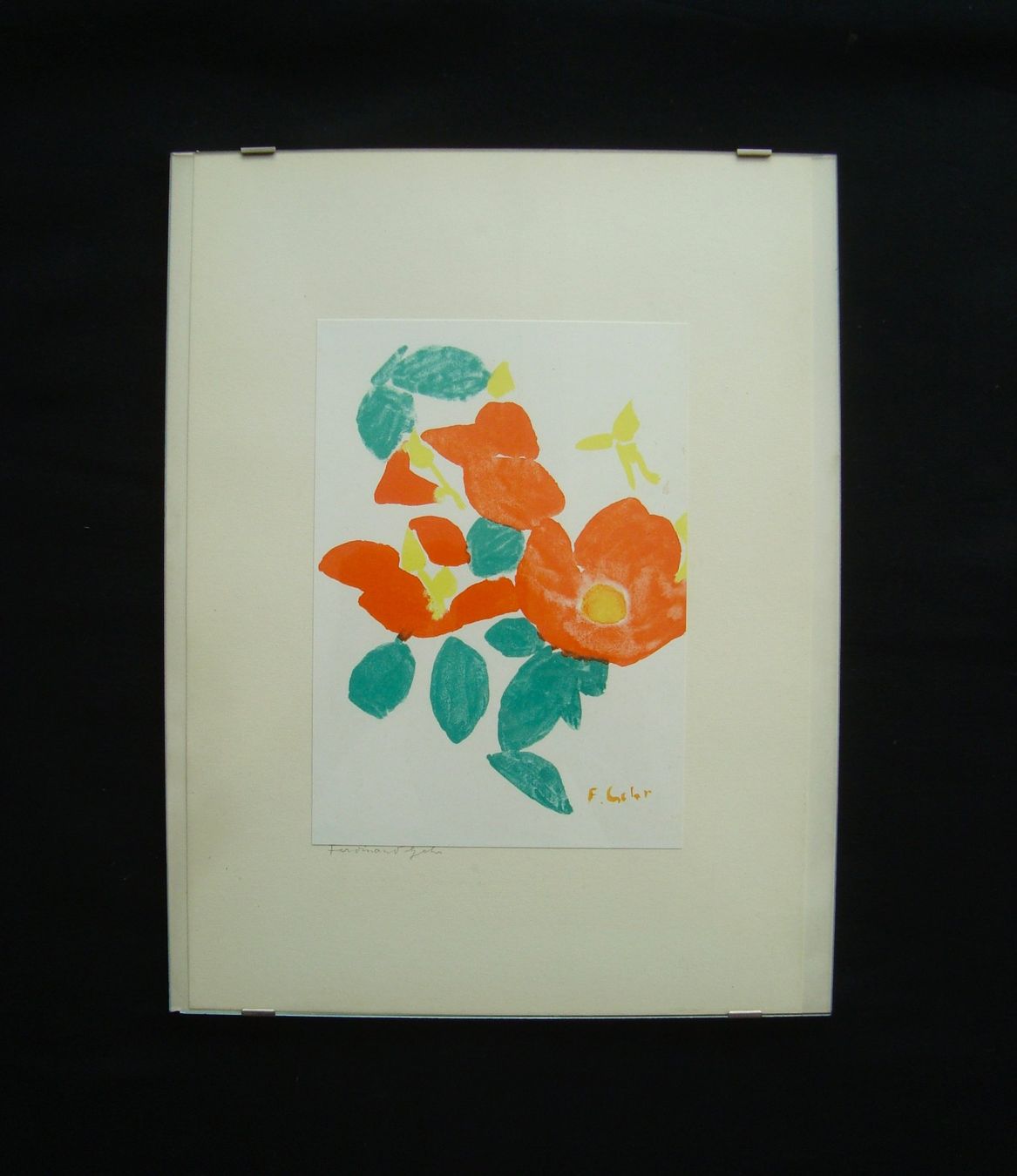 Grafica & Litografie: Ferdinand Gehr 1896 - 1996, Blumen, handsigniert – Usato da Oberdorf NW venduto da Lufao 1