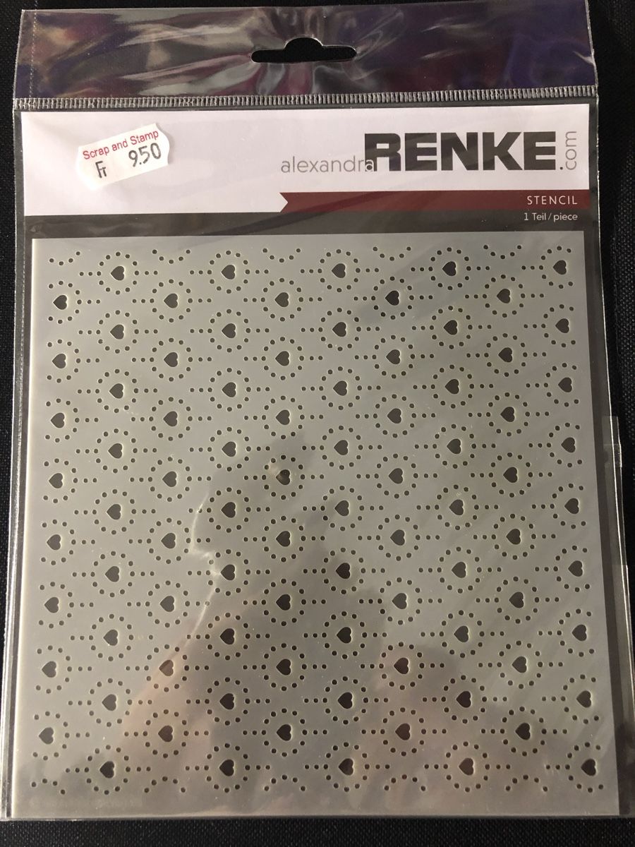 Schablonen: Schablone Herzen & Punkte Muster - Alexandra Renke – Neu und originalverpackt aus Binningen von Kellox