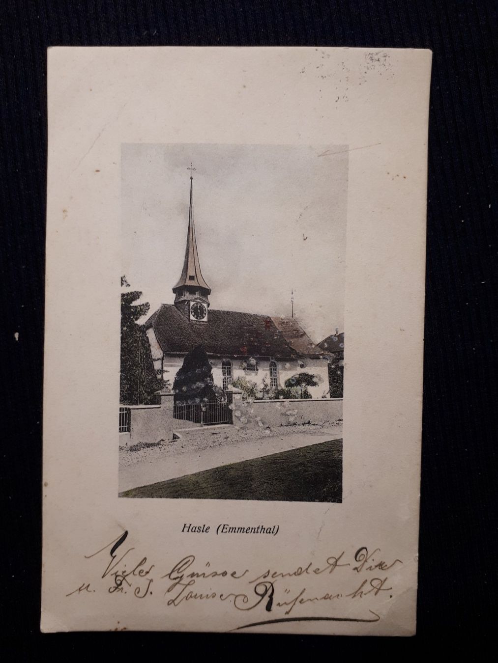 Ansichtskarten: HASLE EMMENTHAL 1909 - MIT MANGELN – Defekt aus Ponto Valentino von giorgia06