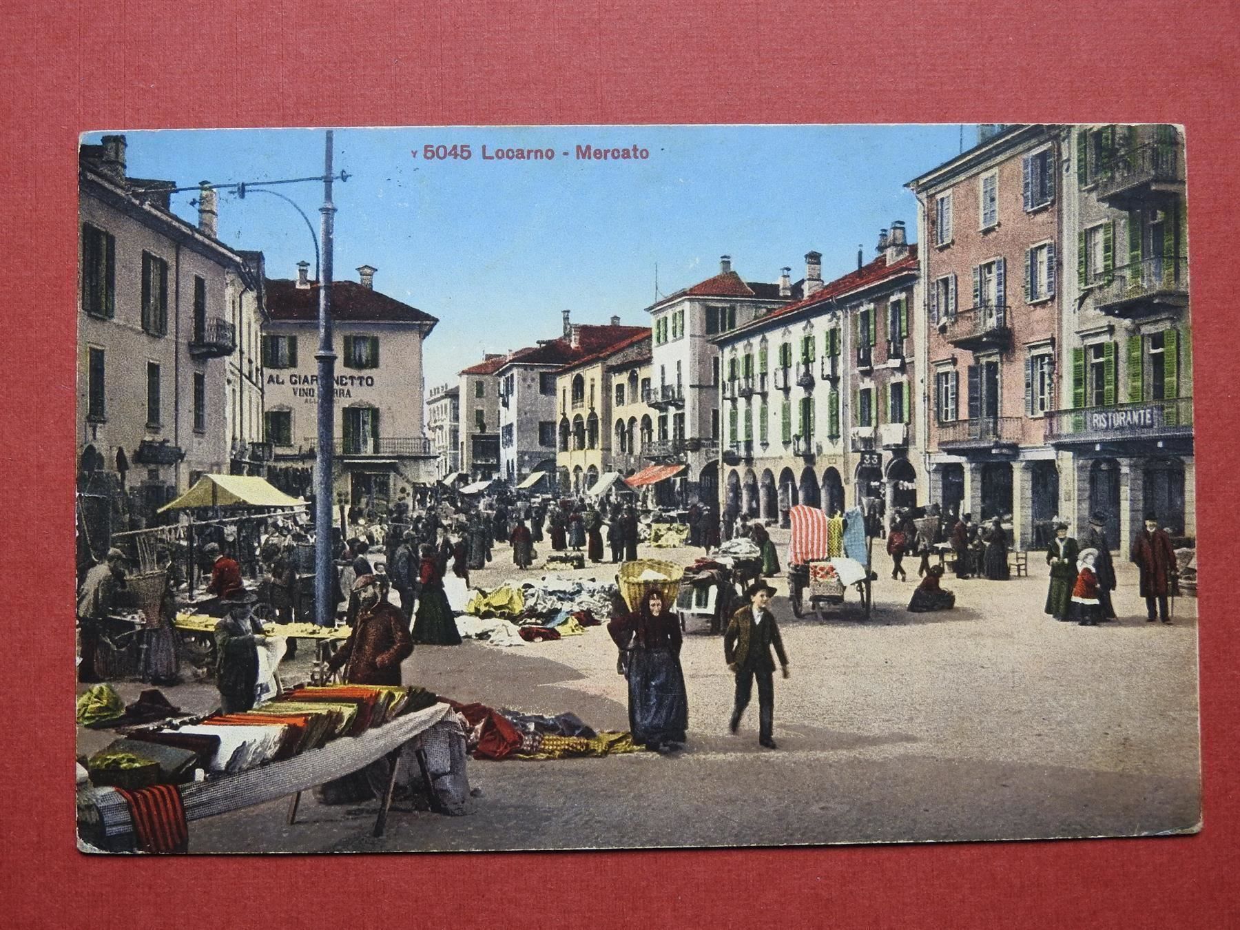 Cartes postales: Locarno - Mercato 1925 – D'occasion à Rain par 999-800-K