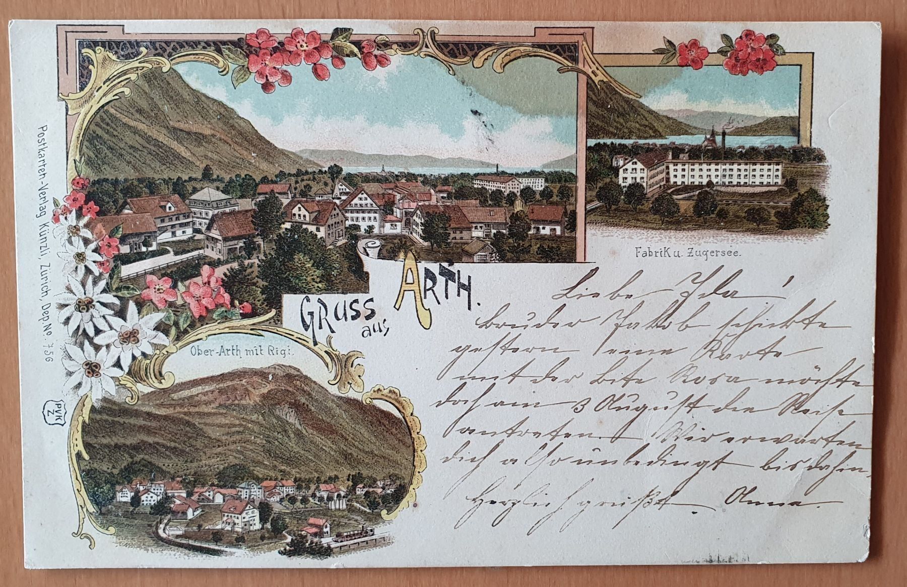 Cartoline postali: Gruss aus Arth 1899 – Usato da Kreuzlingen venduto da Rschweiz1