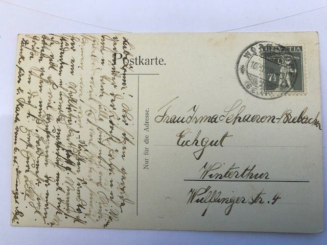 Cartoline postali: Worb, von 1919 – Usato da Niederscherli venduto da Lucia16 1