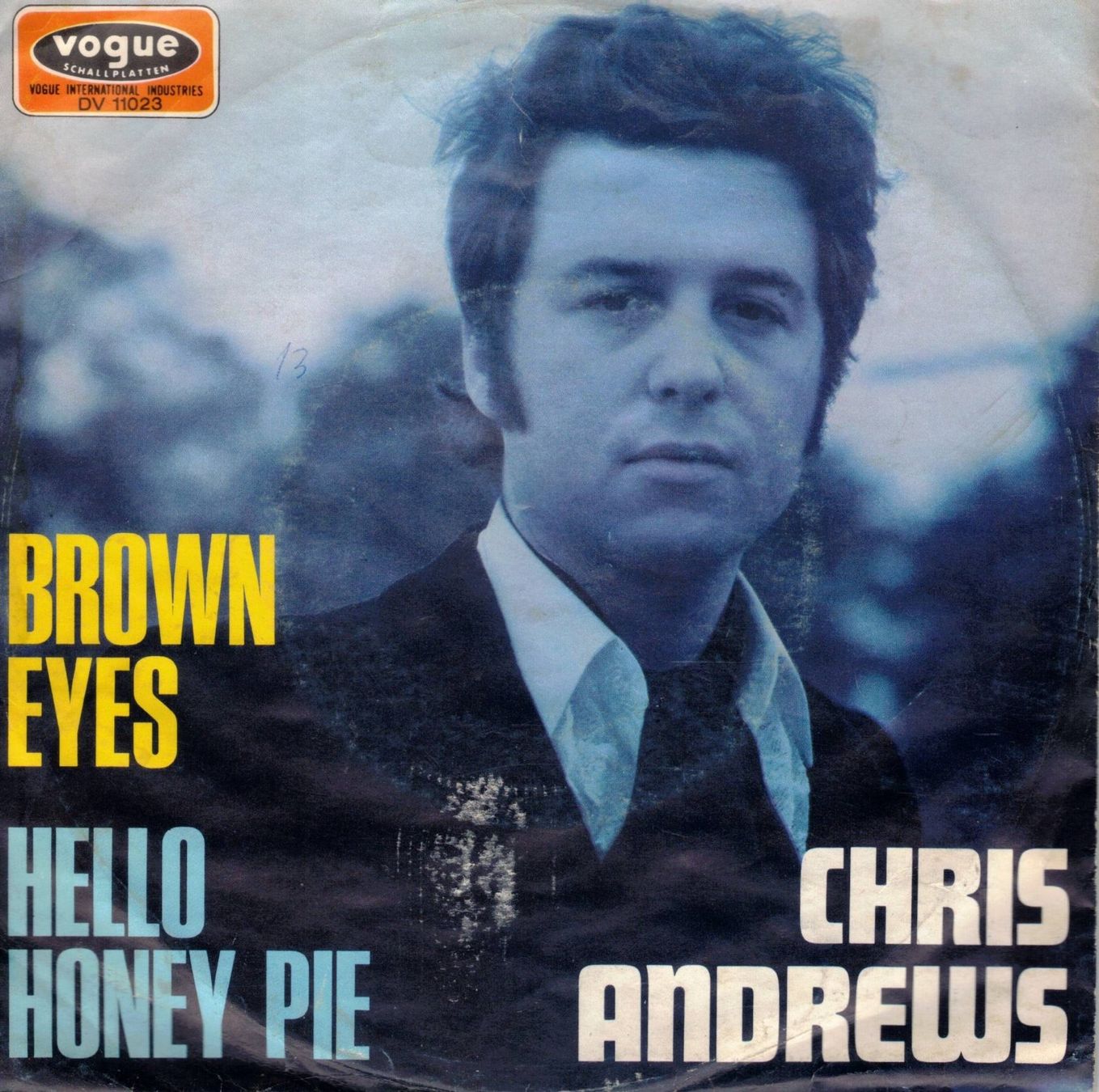 Dischi in vinile: Chris Andrews  --  Brown Eyes  Single7 – Usato da Rheinau venduto da asteng
