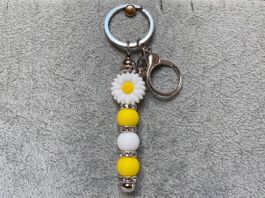 Schlüsselanhänger / Taschenanhänger Blume – Handgemacht - 01