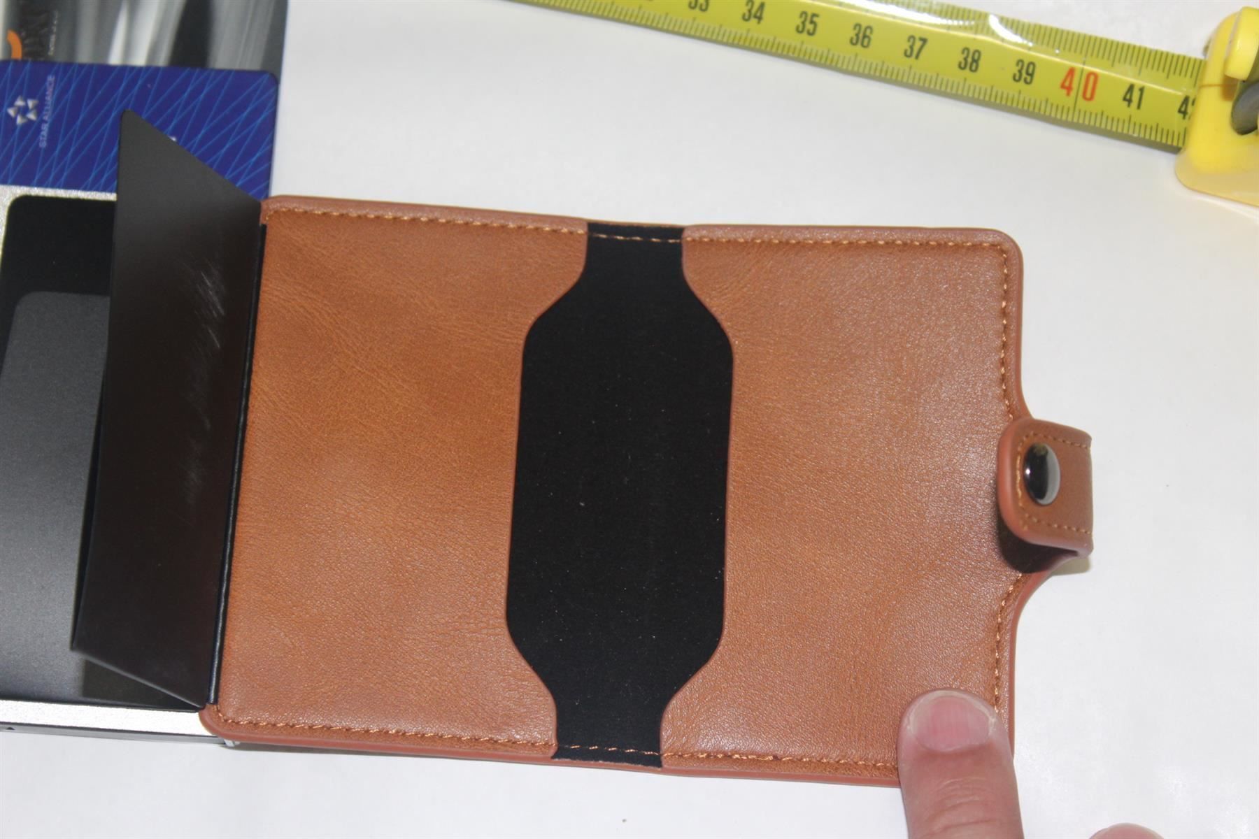 Portafogli: Braun Kartenetui Portmonee RFID Schutz – Nuovo (secondo la descrizione) da Kirchdorf AG venduto da Restposten110 3