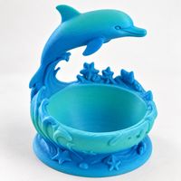 Portaoggetti con delfino – decorazione stampata in 3D