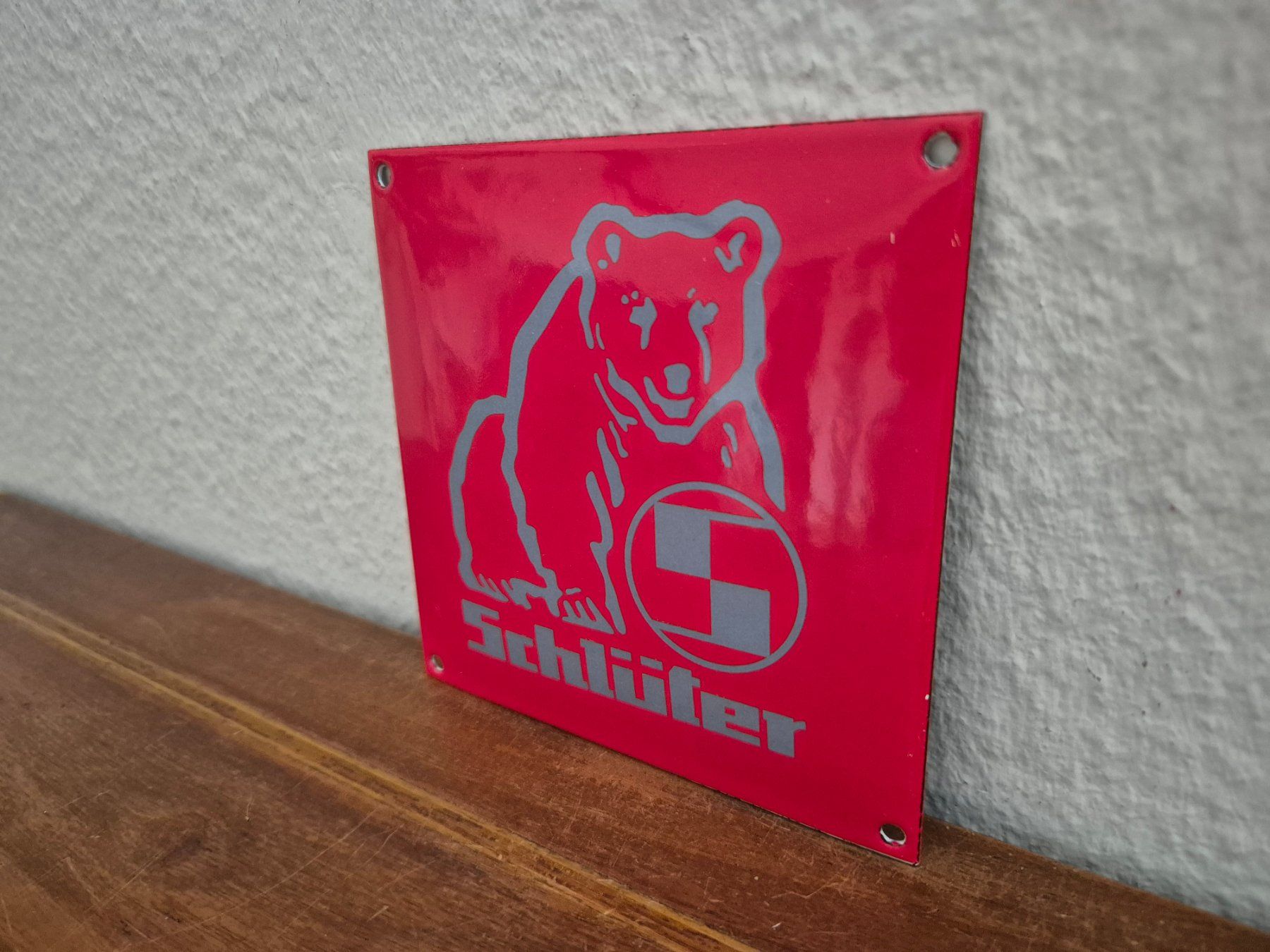 Insegne: Emailschild Schlüter Traktor Logo Werkstatt Emaille Schild – Nuovo (secondo la descrizione) da Schaffhausen venduto da pfanis09 3