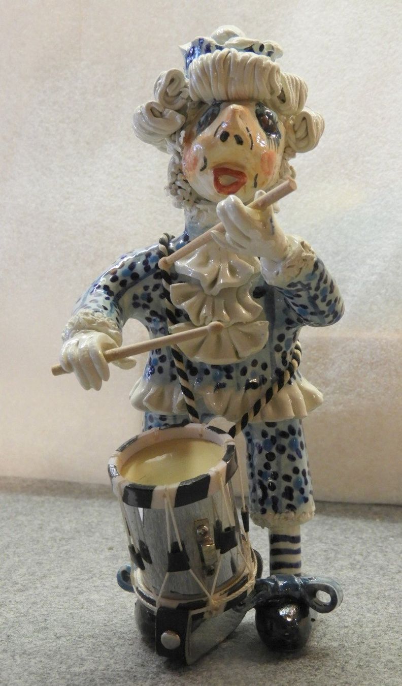 Statuette: FASNACHTSFIGUR Dummpeter Drummler 15-18cm, EINZELSTUCK – Nuovo (secondo la descrizione) da Ettingen venduto da 1985printemps