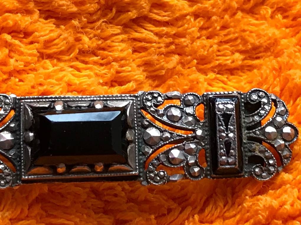 Spille & Fermagli: Broche ancienne avec onyx – Usato da Estavayer-le-Lac venduto da mar_2s6b 2