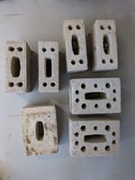 7x Zaun und Pfosten Fundamentstein