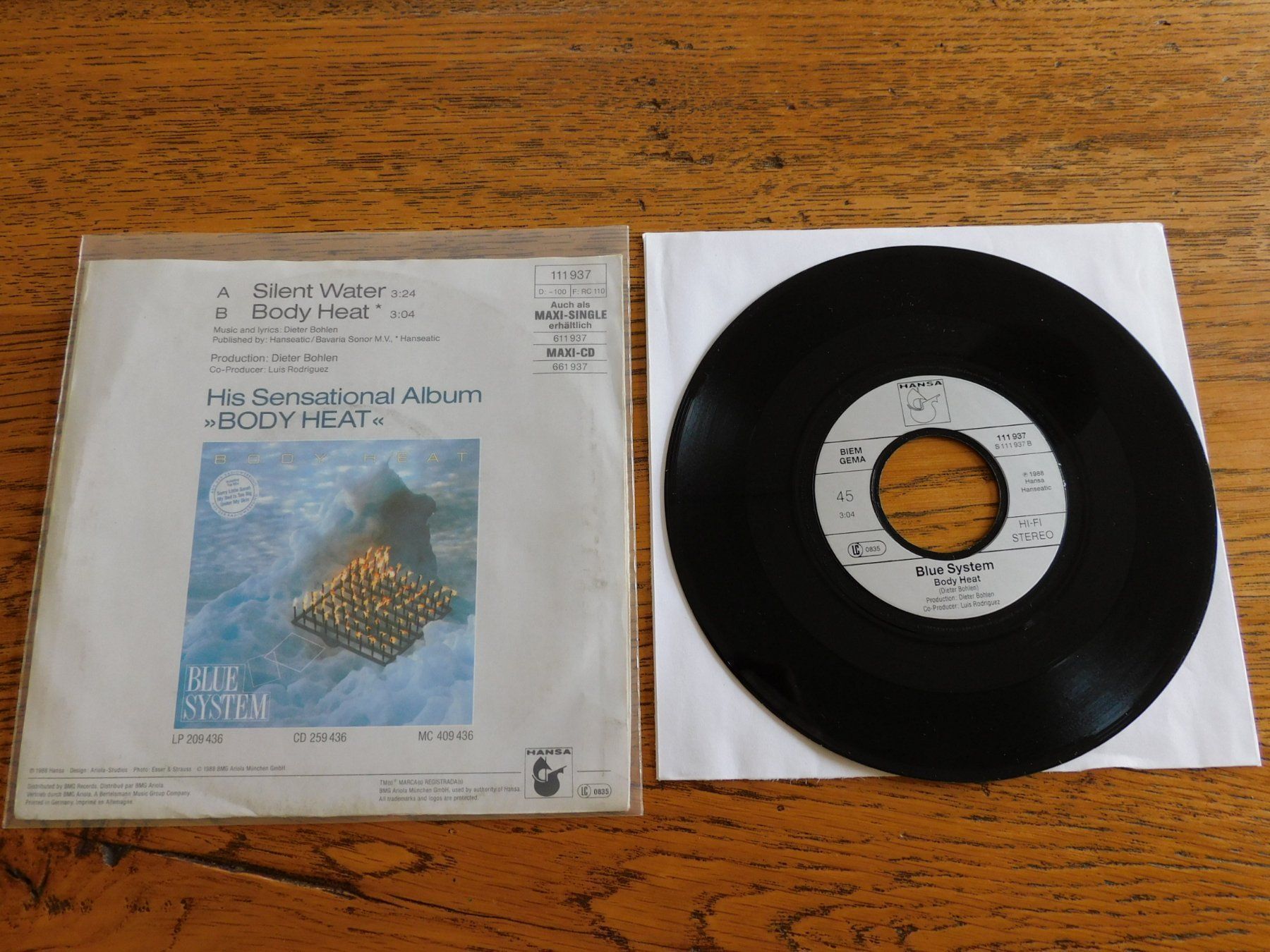 Vinyles: Blue System ‎– Silent Water – D'occasion à Emmenbrücke par lamorak 1