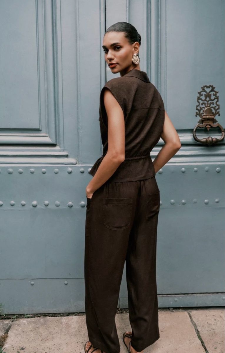 Zara Pantalons: Zara viscose brown pants  – Neuf (Voir description) à St.Josefen par lop_lh8d 2